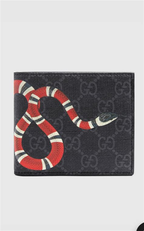 gucci cardholder black snake|gucci snake coin wallet.